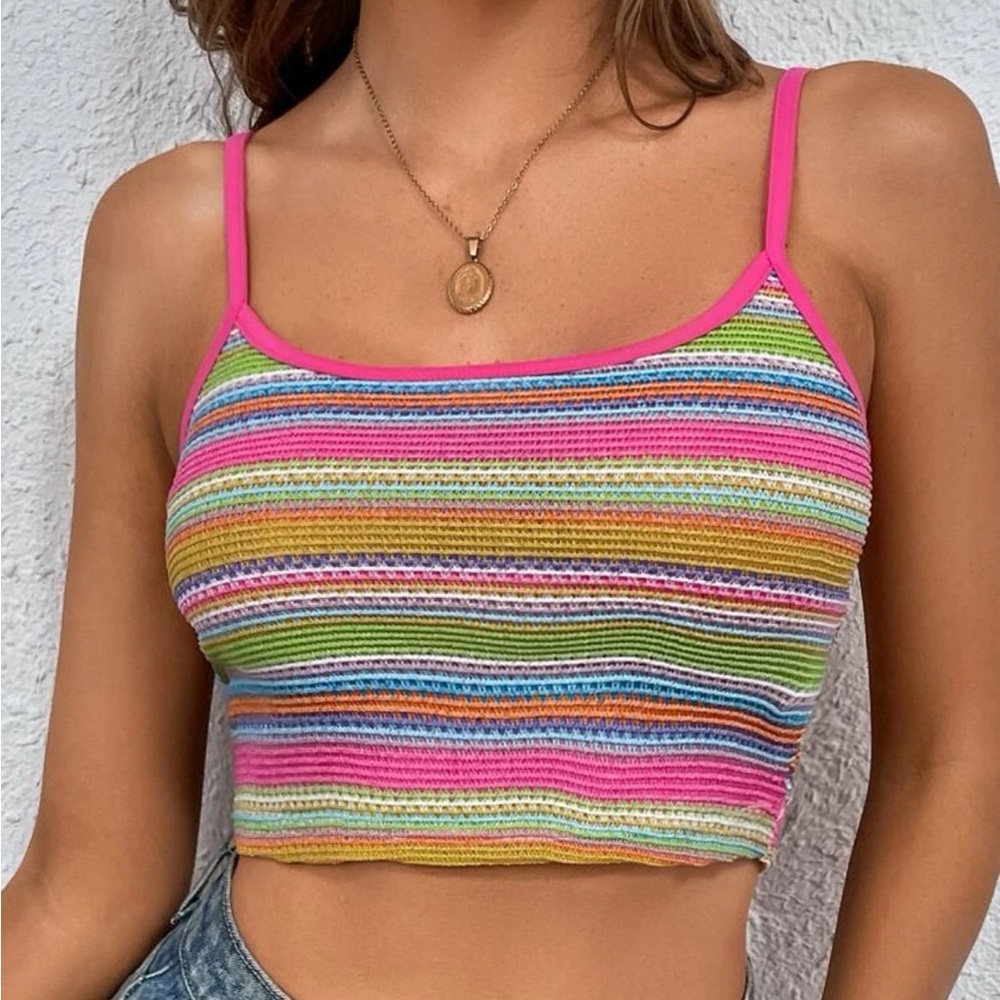 🍊3/$10 Shein Crochet Cami Top NWT